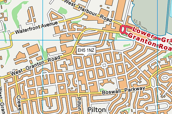 EH5 1NZ map - OS VectorMap District (Ordnance Survey)
