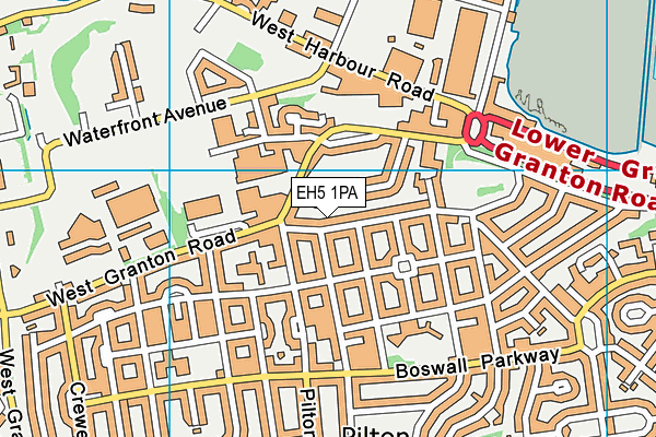 EH5 1PA map - OS VectorMap District (Ordnance Survey)