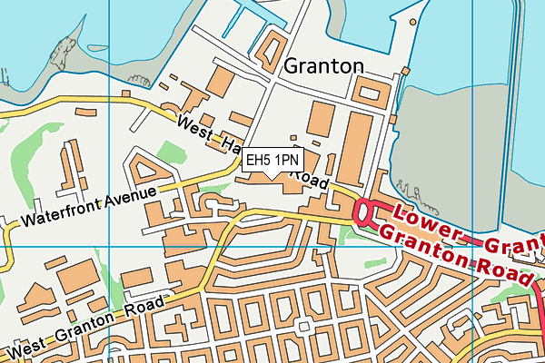 EH5 1PN map - OS VectorMap District (Ordnance Survey)