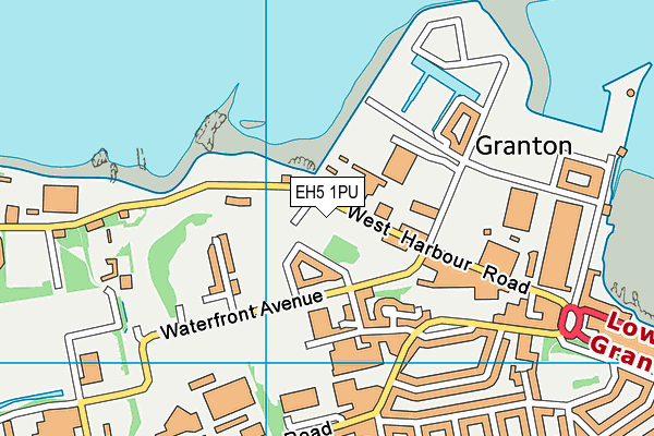 EH5 1PU map - OS VectorMap District (Ordnance Survey)