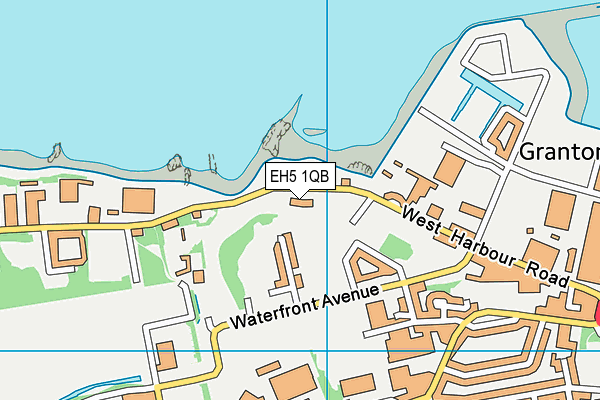 EH5 1QB map - OS VectorMap District (Ordnance Survey)