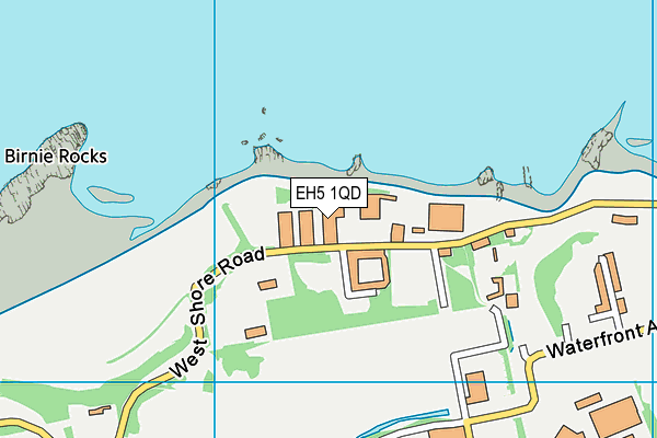 EH5 1QD map - OS VectorMap District (Ordnance Survey)