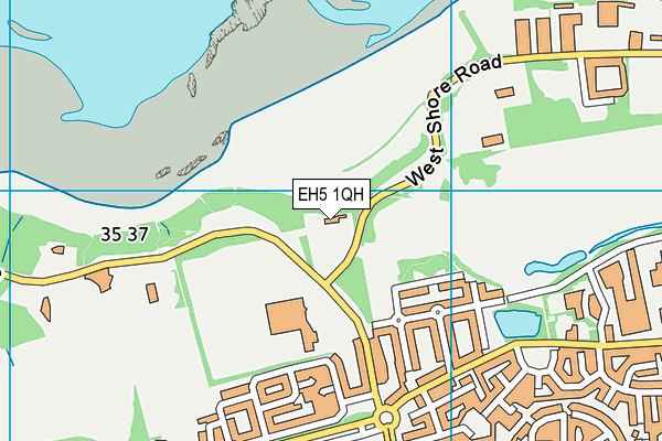 EH5 1QH map - OS VectorMap District (Ordnance Survey)