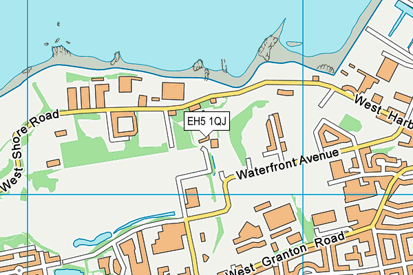 EH5 1QJ map - OS VectorMap District (Ordnance Survey)