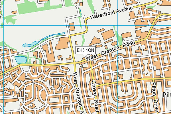 EH5 1QN map - OS VectorMap District (Ordnance Survey)