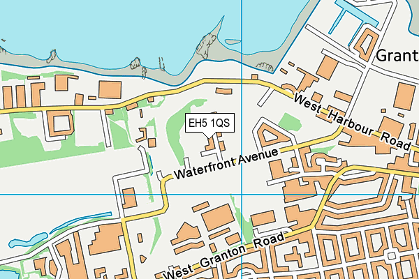 EH5 1QS map - OS VectorMap District (Ordnance Survey)