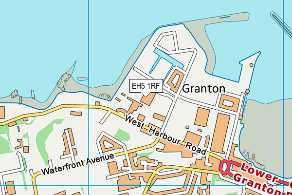 EH5 1RF map - OS VectorMap District (Ordnance Survey)