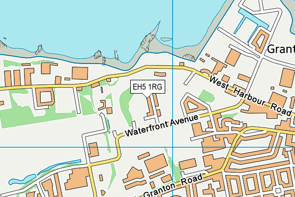 EH5 1RG map - OS VectorMap District (Ordnance Survey)