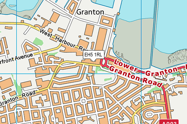 EH5 1RL map - OS VectorMap District (Ordnance Survey)