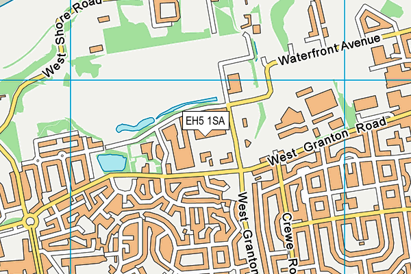 EH5 1SA map - OS VectorMap District (Ordnance Survey)