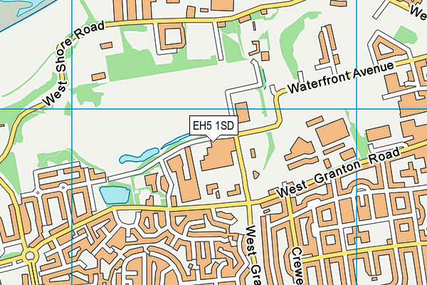 EH5 1SD map - OS VectorMap District (Ordnance Survey)