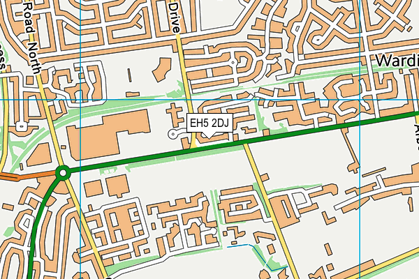 EH5 2DJ map - OS VectorMap District (Ordnance Survey)