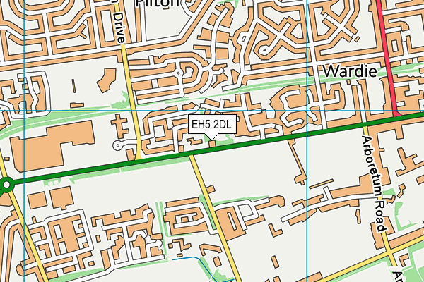 EH5 2DL map - OS VectorMap District (Ordnance Survey)