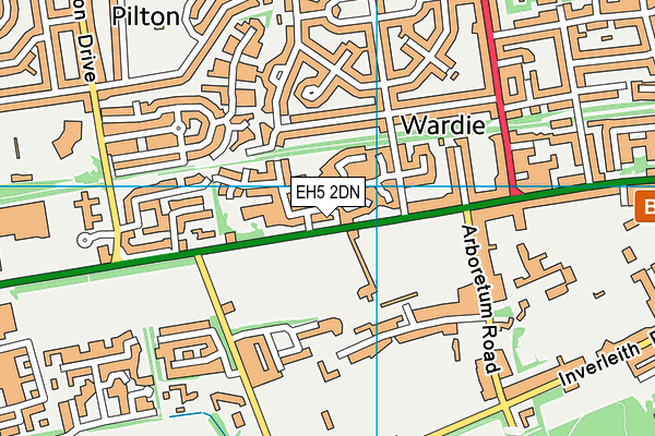 EH5 2DN map - OS VectorMap District (Ordnance Survey)