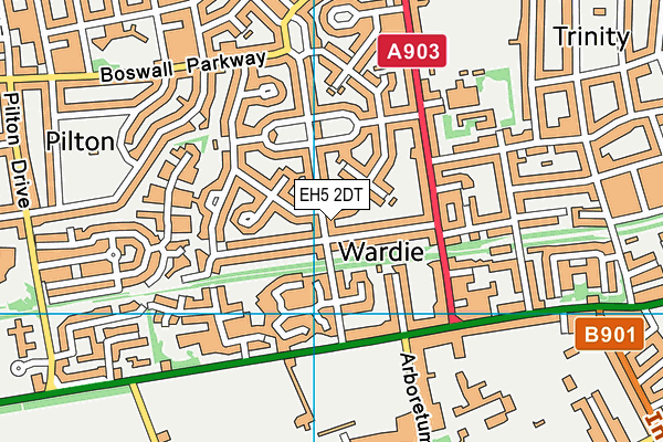 EH5 2DT map - OS VectorMap District (Ordnance Survey)