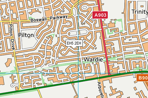 EH5 2EH map - OS VectorMap District (Ordnance Survey)