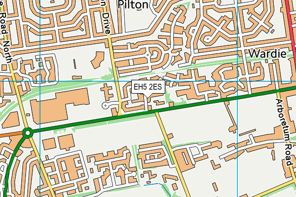 EH5 2ES map - OS VectorMap District (Ordnance Survey)