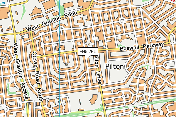 EH5 2EU map - OS VectorMap District (Ordnance Survey)