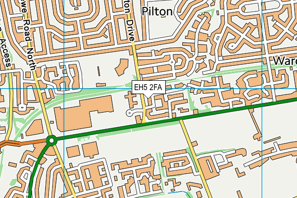 EH5 2FA map - OS VectorMap District (Ordnance Survey)