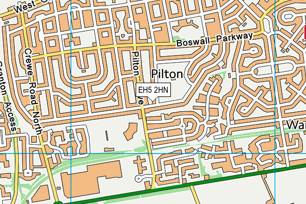 EH5 2HN map - OS VectorMap District (Ordnance Survey)