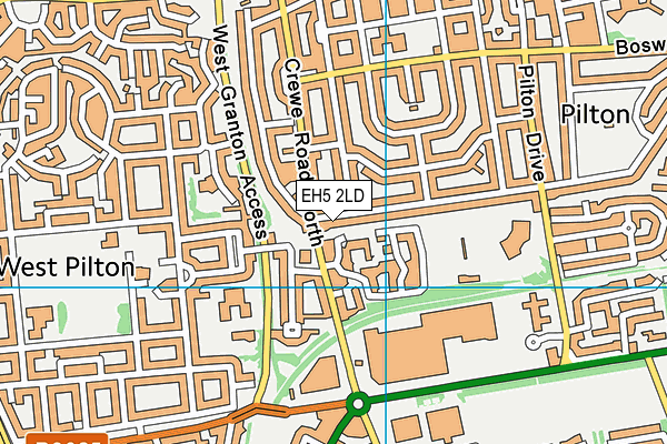 EH5 2LD map - OS VectorMap District (Ordnance Survey)