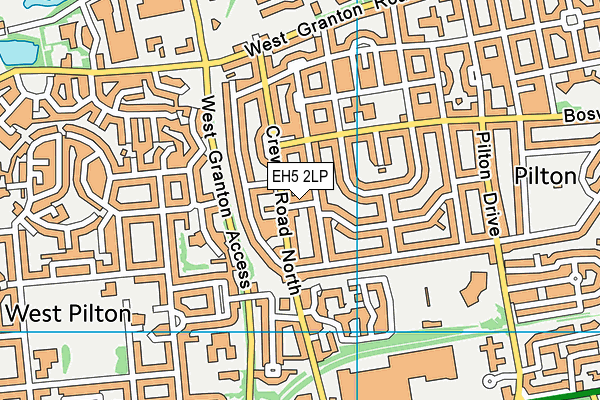 EH5 2LP map - OS VectorMap District (Ordnance Survey)