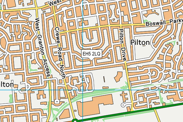 EH5 2LQ map - OS VectorMap District (Ordnance Survey)