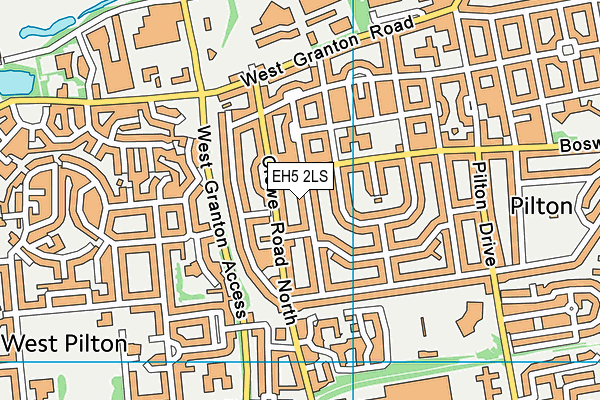 EH5 2LS map - OS VectorMap District (Ordnance Survey)