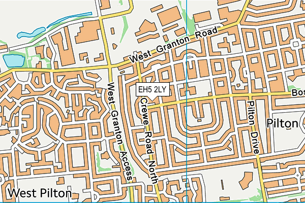 EH5 2LY map - OS VectorMap District (Ordnance Survey)