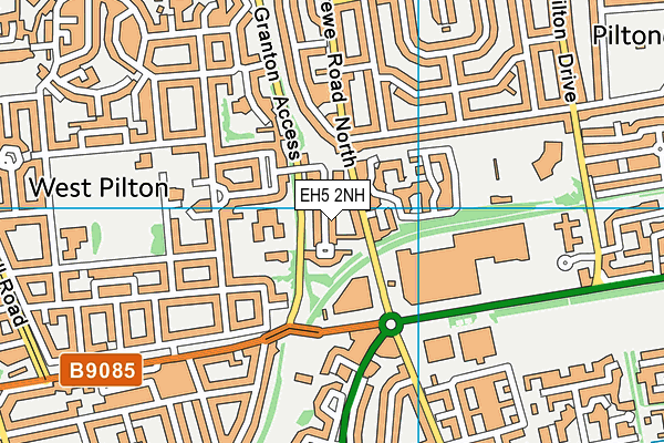 EH5 2NH map - OS VectorMap District (Ordnance Survey)