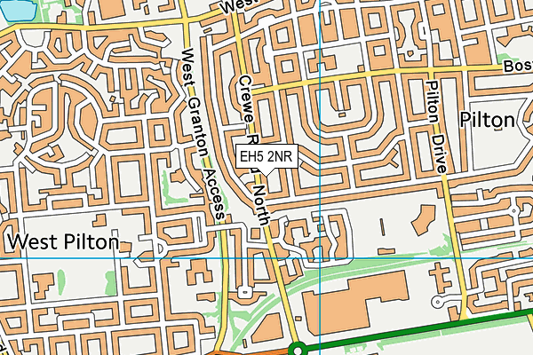 EH5 2NR map - OS VectorMap District (Ordnance Survey)