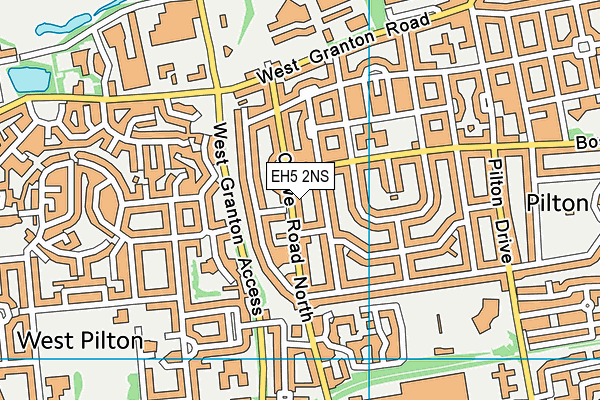 EH5 2NS map - OS VectorMap District (Ordnance Survey)