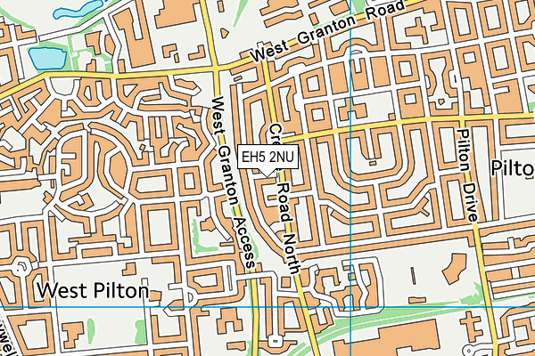 EH5 2NU map - OS VectorMap District (Ordnance Survey)