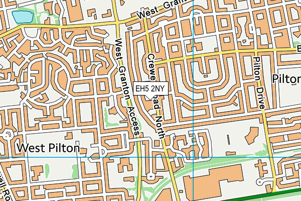 EH5 2NY map - OS VectorMap District (Ordnance Survey)