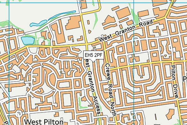 EH5 2PF map - OS VectorMap District (Ordnance Survey)