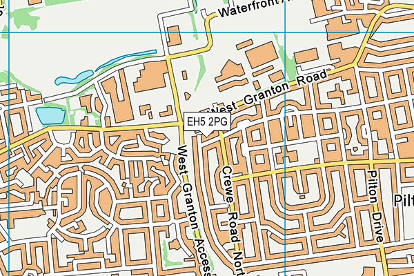 EH5 2PG map - OS VectorMap District (Ordnance Survey)