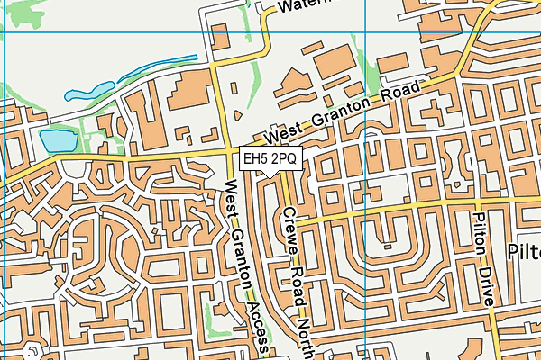 EH5 2PQ map - OS VectorMap District (Ordnance Survey)