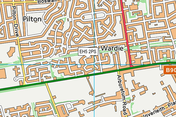 EH5 2PS map - OS VectorMap District (Ordnance Survey)