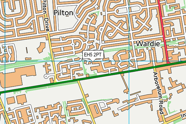 EH5 2PT map - OS VectorMap District (Ordnance Survey)