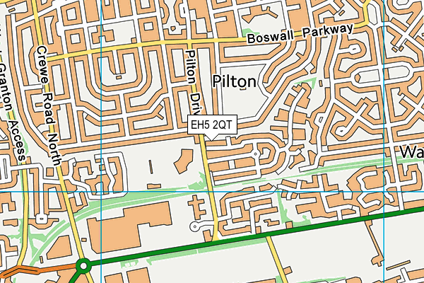 EH5 2QT map - OS VectorMap District (Ordnance Survey)