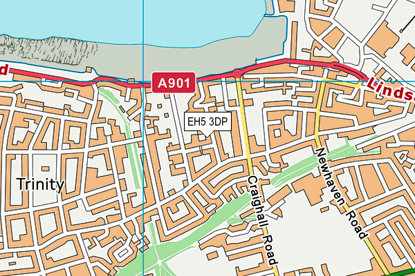 EH5 3DP map - OS VectorMap District (Ordnance Survey)