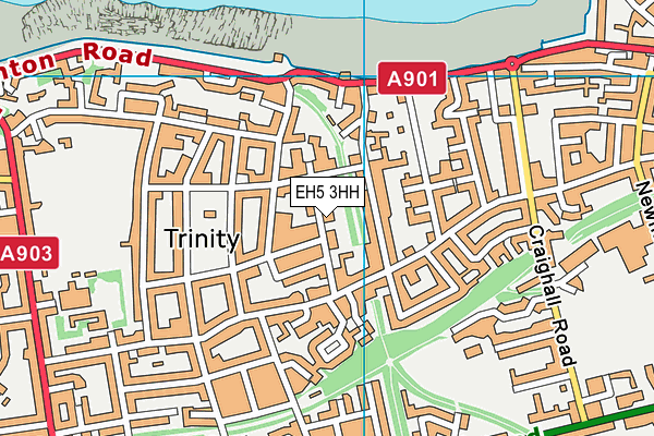 EH5 3HH map - OS VectorMap District (Ordnance Survey)