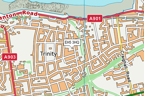 EH5 3HQ map - OS VectorMap District (Ordnance Survey)