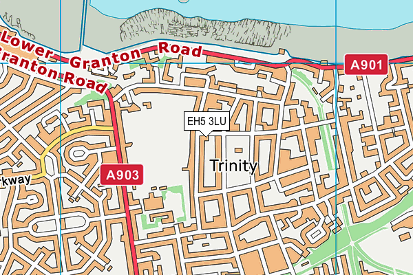 EH5 3LU map - OS VectorMap District (Ordnance Survey)