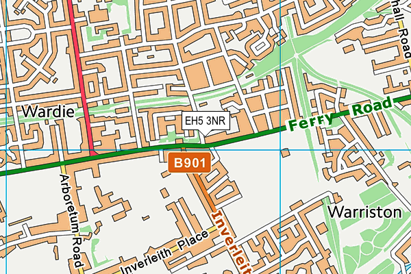 EH5 3NR map - OS VectorMap District (Ordnance Survey)