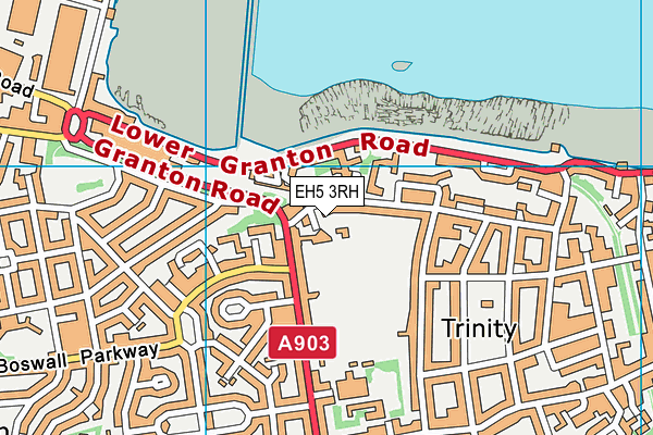 EH5 3RH map - OS VectorMap District (Ordnance Survey)
