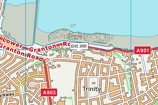 EH5 3RR map - OS VectorMap District (Ordnance Survey)