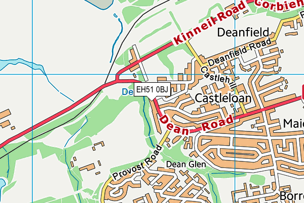 EH51 0BJ map - OS VectorMap District (Ordnance Survey)