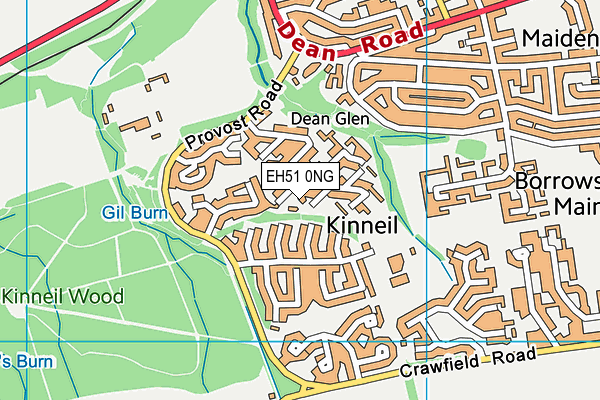 EH51 0NG map - OS VectorMap District (Ordnance Survey)
