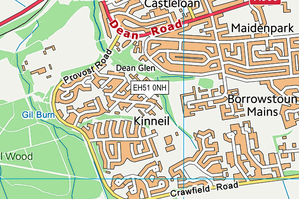 EH51 0NH map - OS VectorMap District (Ordnance Survey)